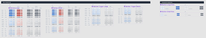 Image of our button component variants